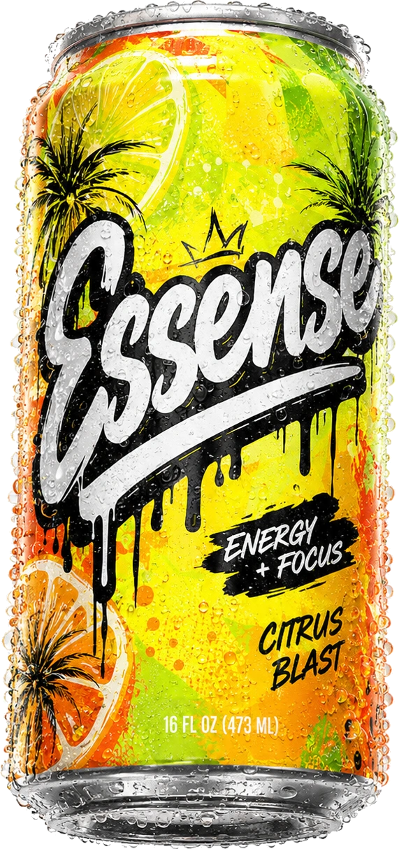 Essense energy drink Citrus Blast can